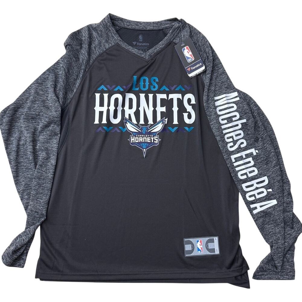 Los Hornets Charlotte NBA Noches Ene Bea Fantatics shooting shirt Large